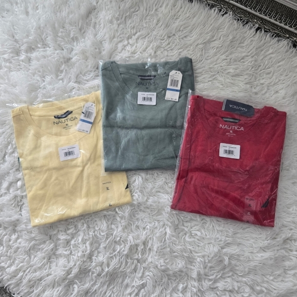 Nautica crewneck deck t-shirts Bundle of 3. Size XL. New.Our wear-every-day De - Picture 1 of 10